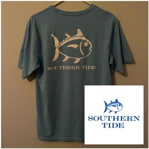 Southern Tide Blue short sleeve pocket T-shirt mens size M